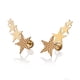 thumbnail image 1 of Aretes de oro 14k GIALLO Broquel GIALLO COLLECTION Rock Star de oro amarillo brillante con cortes diamantados, 1 of 5