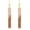 Pink, variant on Natural Wood Resin Bar Dangle Earrings for Women Boho Earrings Statement Earrings Geometric Bar Wooden Earrings[d6547]
