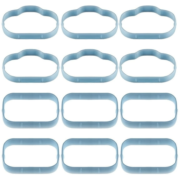 Improved Silicone Rubber Intake Manifold Gaskets Lower & Upper Set Compatible with Jeep Grand Chrysler 200 300 Dodge Charger Ram Replace#: 5184562AC