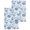 Lake Blue Gray, variant on Coastal Coral Hand Towels Set,Waffle Weave Kitchen Towels 2 Pieces,Blue Grey Ocean Marine Plant Summer Fish Microfiber Hair Face Bath Tea Towel Absorbent Quick Drying Cleaning Dish Cloths,15.7"x23.6"