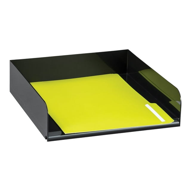 Safco Scoot - Bookcase tray set - 3 drawers - perforated steel - black
