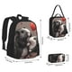 thumbnail image 2 of Disketp Heart Guinea Pig Couple Mochila Estampada de Gran Capacidad con Lonchera y Estuche, Set de 3 Piezas para Estudiantes, 2 of 7