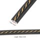 thumbnail image 2 of Uxcell 3.3Ft x 0.47" Moldura Autoadhesiva para Paredes, Moldura de Espejo Flexible, Tira de Paneles de Pared Autoadhesiva para Bordes de Papel Tapiz para Suelos y Paredes, Negro/Dorado, 2 of 7