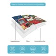 thumbnail image 4 of Quilt King Size Bedding Set, Red Snowman Christmas Reversible Summer Quilt 3 Pieces, Xmas Tree Snowflake Birds Winter Lightweight Bedspreads Coverlets with 2 Pillow Shams for All Seasons, 4 of 5