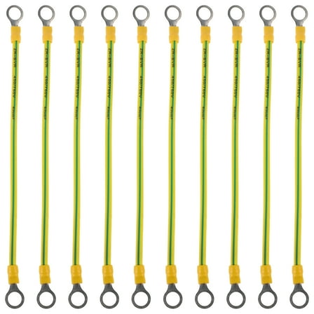 ITSELFER 5pcs Ground Straps Automotive Ground Strap Braided Copper Ground Strap Grounding Cable Straps Earth Bonding Wire Grounding Wire for Most Cars