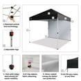 thumbnail image 2 of CROWN SHADES 8x8 Pop Up Canopy with 1 Side Wall One Push Setup Easy Outdoor Sun Shade for Events Parties Camping Black, 2 of 6