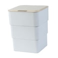 thumbnail image 4 of Foldable Smart Trash Can with Lid Large Capacity Automatic Motion Sensor Garbage White, 4 of 9
