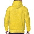 thumbnail image 7 of Uemuo Yellow Glitter Pattern Men's Hoodie - Casual Pullover Hoodie with Kangaroo Pocket, Stylish Hooded Sweatshirt for Everyday Wear-XX-Large, 7 of 7
