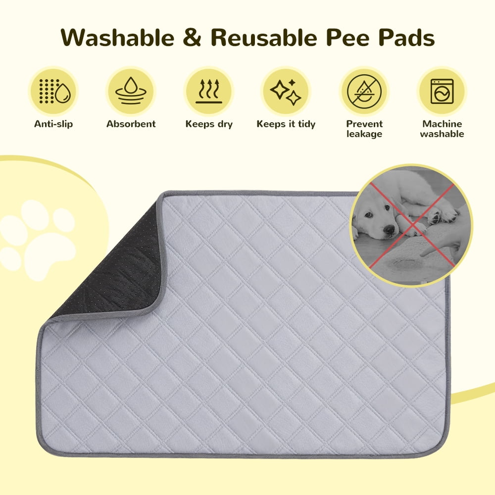 DOMIPET 5-Layer Dog Grass Pad with Tray, 31"x21", 2 Reusable Artificial Turf for Dogs Potty, Quickly Absorbency Portable Dog Litter Box Bathroom Turf, Waterproof Non-Slip Washable Puppy Pee