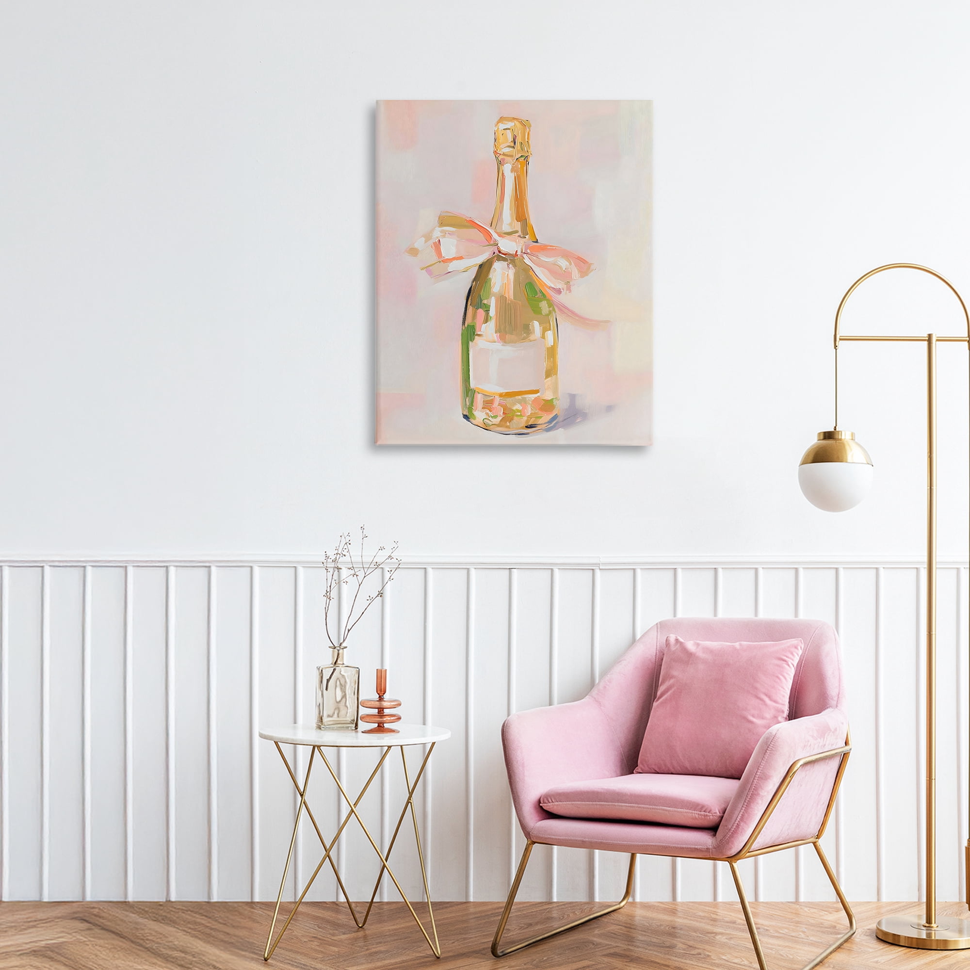 Stupell Industries Pink Champagne Celebration Canvas Wall Art, design by The Prints Vibe