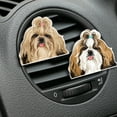 thumbnail image 5 of WIRESTER Car Air Freshener Fragrance Vent Clip Interior Decoration for Cars with Lemon Scented Pad - Tri Color Shih Tzu Dog, 5 of 7