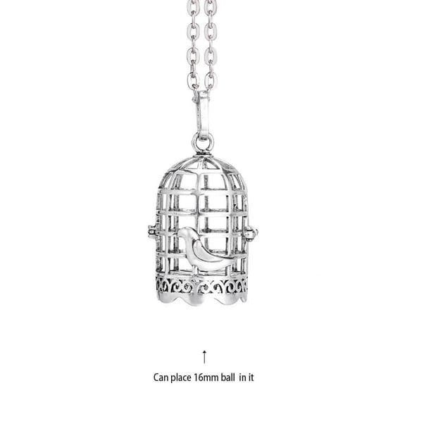Música Chime México Ángel bola llamador medallón collar antiguo Vintage embarazo aceite esencial difusor collar de aromaterapia Dengxun unisex
