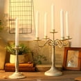 thumbnail image 3 of Candelabro de pilar vintage para cenas románticas a la luz de las velas Blanco S, 3 of 8