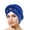 Blue, variant on Bunenne Turbans for Women Head Wraps for Women Head Scarf Braid Hat Headwear Women Cap Beaded Turban Wrap Headscarf Caps Head Coverings for Women Hair Bonnet Black One Size