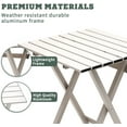 thumbnail image 3 of Sunnyfeel Compact Lightweight Portable Aluminum Folding Camping Table, 18-Inch Side Table (Gray), 3 of 8