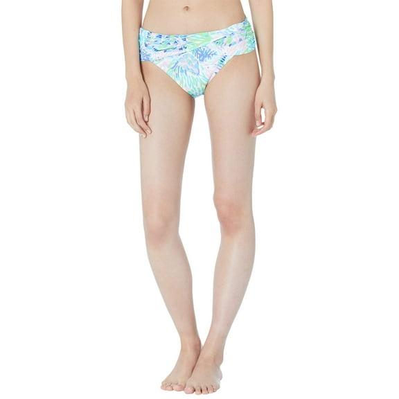 Lilly Pulitzer Lagoon Sarong Hipster Bikini Bottom Multi Shell of A Party 2