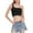 Black, variant on HaoXianJian Women's One Shoulder Tank Top Sports Bra for Women Yoga Crop Tank Top Camisoles Going Out Tank Top Streetwear