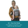 thumbnail image 3 of Contours Journey GO 5-Position Baby Carrier, 3 of 17