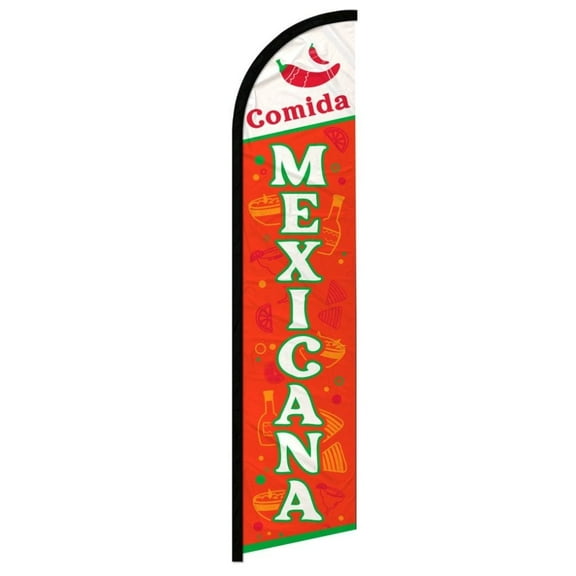 Comida Mexicana Windless Banner Flag