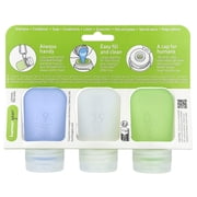 Humangear GoToob® Mini, Blue, Clear & Green, 3 Pack, 0.9 fl oz (27 ml) Each