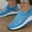 blue, variant on Rhinestone Slip On Sneakers for Women Breathable Sock Shoes Mesh Walking Shoes Comfortable Running Sports Shoes
