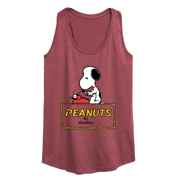 Peanuts - Snoopy Typing - Women's Racerback Tank Top