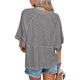 thumbnail image 2 of Camiseta Sherosa moderna para mujer, media manga, gris, talla M, 2 of 6