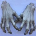 thumbnail image 2 of 1 pair of plastic realistic skeleton hands for Halloween, 2 of 3