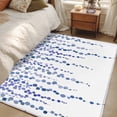 thumbnail image 4 of Area Rug for Living Room, Navy Blue Polka Dots Non-Slip Indoor Large Carpet for Bedroom/Dining Room, Vintage Abstract Art Watercolor Washable Low-Profile Rectangle Floor Mat Runner Rugs - 3 x 5 Ft, 4 of 8