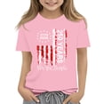 thumbnail image 2 of Grblisyd Girls 250 Anniversary USA Shirts 250 Year American Flag Tshirt Girls Patriotic Short Sleeve Crewneck Tee 4th of July Top, 2 of 5
