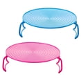 thumbnail image 4 of KAKOWELY 2Pcs Microwave Oven Tray Holders Layered Storage Racks Kitchen Steaming Racks,9.25X"X9.25"X3.27", 4 of 4