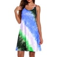 thumbnail image 2 of Vestido de mujer con 2 tirantes para el hombro, ropa sin mangas, vestido sexy estampado, azul cielo, XXL Methold AP002056-29, 2 of 4