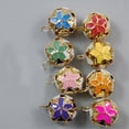 thumbnail image 3 of 100 Pcs 14MM Creative Bells Pendant Accessories Hollow Cherry Blossoms Japanese Bells Iron Bells Hanging Accessories Supplies for DIY Craft (Mixed Col, 3 of 4