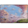 thumbnail image 4 of SKYSONIC 72x48in Fantastic Wonderland Whales Area Rug, Non-Slip Floor Carpet for Indoor Living Dining Room and Bedroom Area, 4 of 7