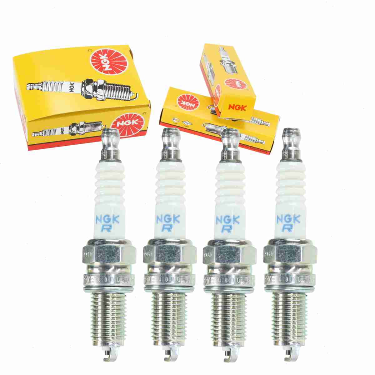 4 pc NGK 3932 Standard Spark Plugs for 09482-00448 1413212S 1Y0F 22401KA240 2513225S 3176 3179 4164 810 810ECO 810S 8810 8810-1 8810-2 8812 8812-1 98069-5797Q B2401-4A0A0 DK7RTC E3.36 HD6R12 MS851317