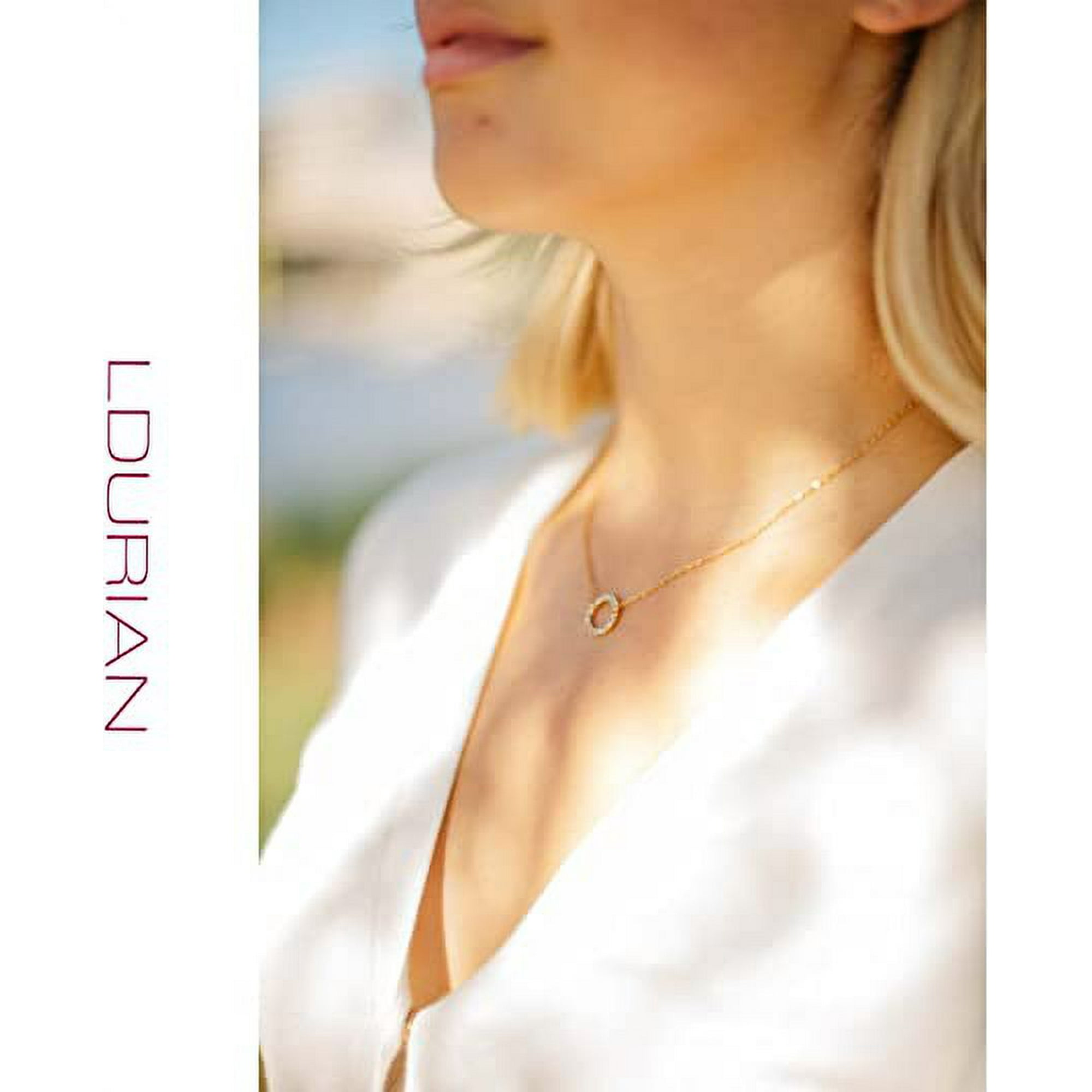 Dainty circle necklace deals