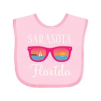 Inktastic Sarasota Florida Summer Trip Girls Baby Bib