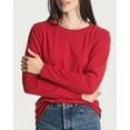 thumbnail image 3 of Real Essentials 4 Pack: Women's Cotton Classic-Fit Long-Sleeve Crewneck T-Shirt (Available in Plus Size), 3 of 7