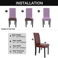 thumbnail image 6 of Unique Bargains Knit Spandex Seat Cover for Dining Chair Purple, 6 of 8