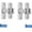 A003- Silver, variant on Door Hardware & Locks, Door Security Latch, Door Lock Latch, Latch Locks for Inside Door, 2 Pack 90 Degree Right Angle Flip Safety Locks with Included Mounting Screws, 3 X 2.25 X
