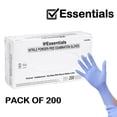 thumbnail image 2 of Essentials Healthcare Products Nitrile Powder-Free Examination Gloves; Box of 200 Exam Gloves, Latex-Free, Periwinkle (X-Small), 2 of 7