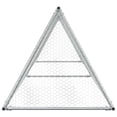 thumbnail image 3 of vidaXL Chicken Cage Silver 400x105x91 cm Galvanised Steel, 3 of 5