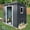 Black+White, variant on IMagacFun 6x5 Metal Outdoor Storage Shed with Floor Base and Lockable Sliding Doors & Transparent plate for Garden Backyard Patio Lawn Gray