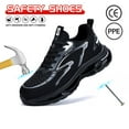 thumbnail image 6 of ywluxe Men's Work Shoes - TPU Sole, Steel Toe & Composite Toe, Lightweight with Puncture Proof, 6 of 10