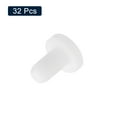 thumbnail image 4 of Uxcell 32 Pieces White Rubber Stopper, 3.3mm Plug Holes for 3mm/0.11" Hole, 4 of 6