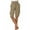 Khaki, variant on NAFUU Shorts for Women Trendy Women's Solid Color Drawstring Loose Casual Cargo Wide Leg Cropped Pants Fashion Shorts