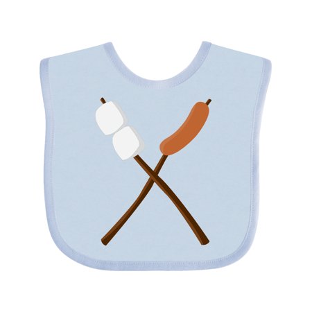 

Inktastic Hot Dog On A Stick Camping Gift Baby Boy or Baby Girl Bib