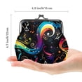 thumbnail image 2 of Note Premium Microfiber Coin Purse with Stylish Zinc Alloy Clasp - 4.3x4.7 Inches in Size - Women's Wallet and Card Holder for Accessories, 2 of 7