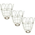thumbnail image 1 of WHAMVOX 3 Pcs Garde-Ampoule en Métal Fer Doré pour Soins des Animaux, 1 of 8