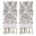 thumbnail image 5 of SKL Home Mirage Fringe Hand Towel (2-Pack), Aqua, 16" x 26", 5 of 8